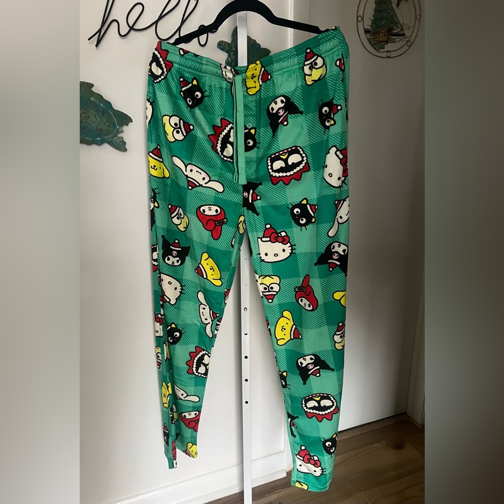 Hello Kitty & Friends Mens Christmas Pajama Pants Size XL New Without Tags